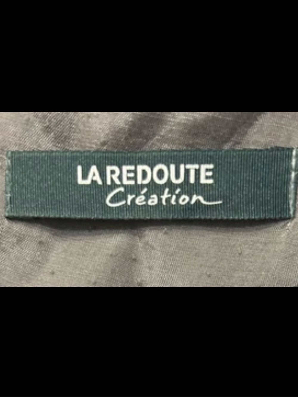 La Redoute Gray Embroidered A-Line Skirt Overlay Tie Detail - Picture 9 of 11